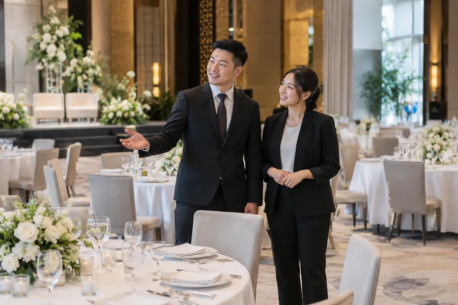 Event team at a conference venue