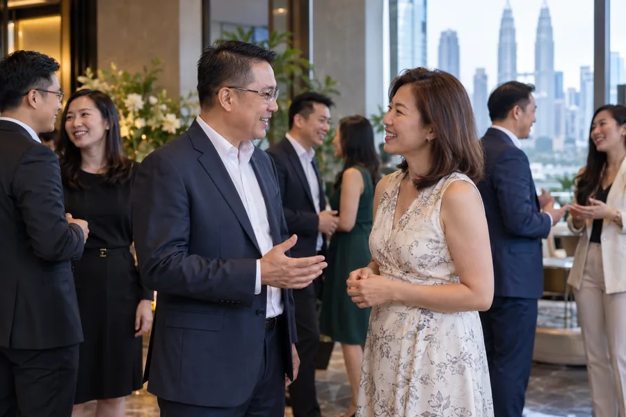 Participants at a professional member event